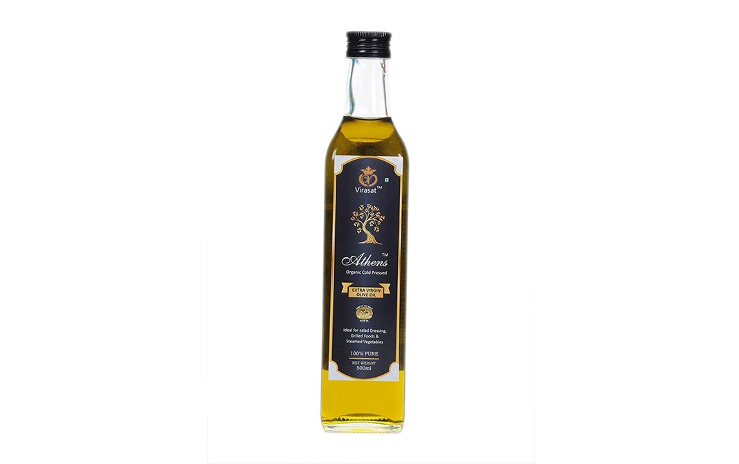 Athens Organic Cold Pressed Extra Virgin Olive Oil   Plastic Bottle  500 millilitre